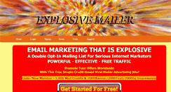 Desktop Screenshot of explosivemailer.com